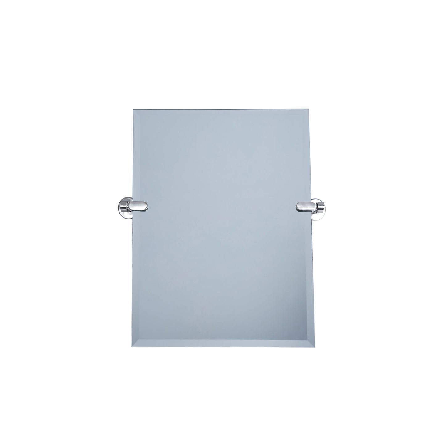 Dreamwerks 21" x 24" Brushed Nickel Rectangular Frameless Pivot Mirror