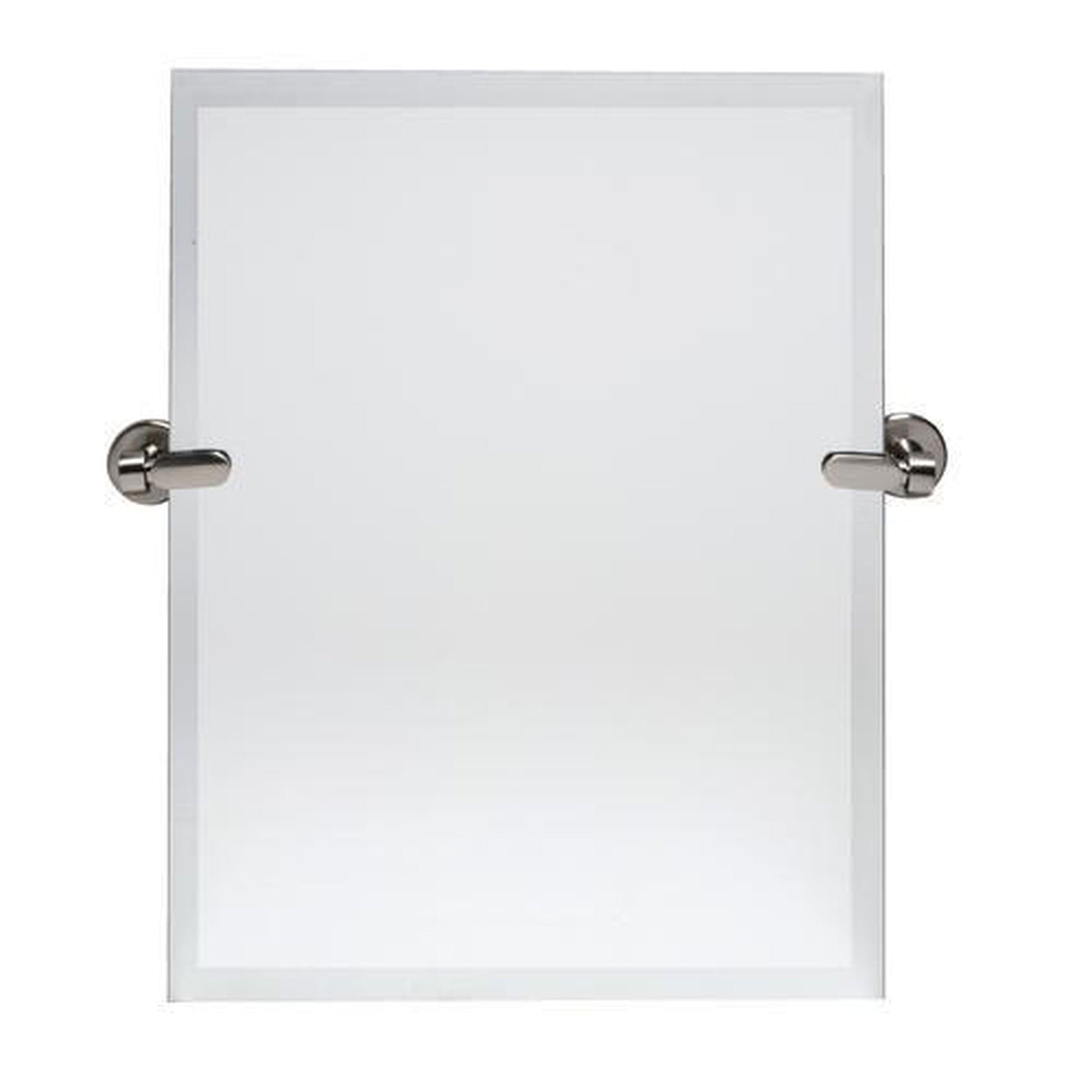 Dreamwerks 21" x 24" Brushed Nickel Rectangular Frameless Pivot Mirror