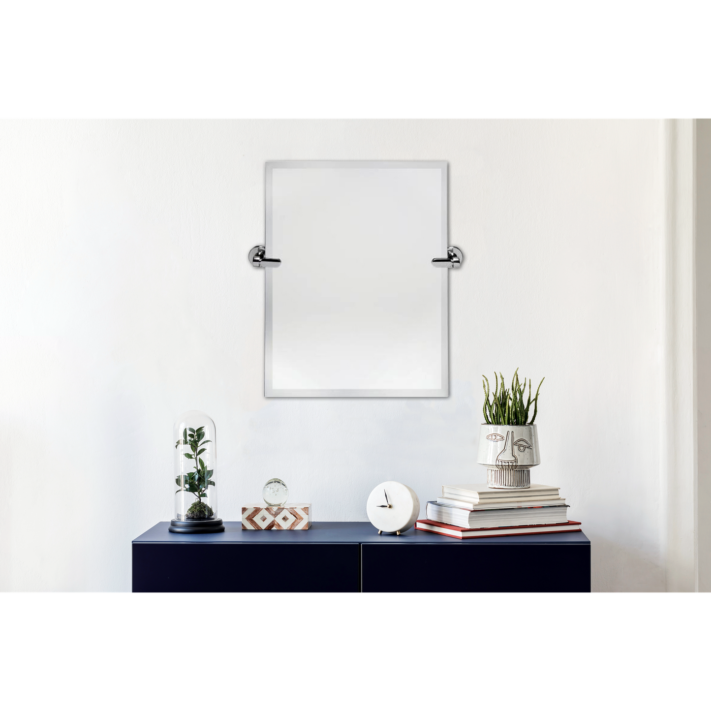 Dreamwerks 21" x 24" Chrome Rectangular Frameless Pivot Mirror