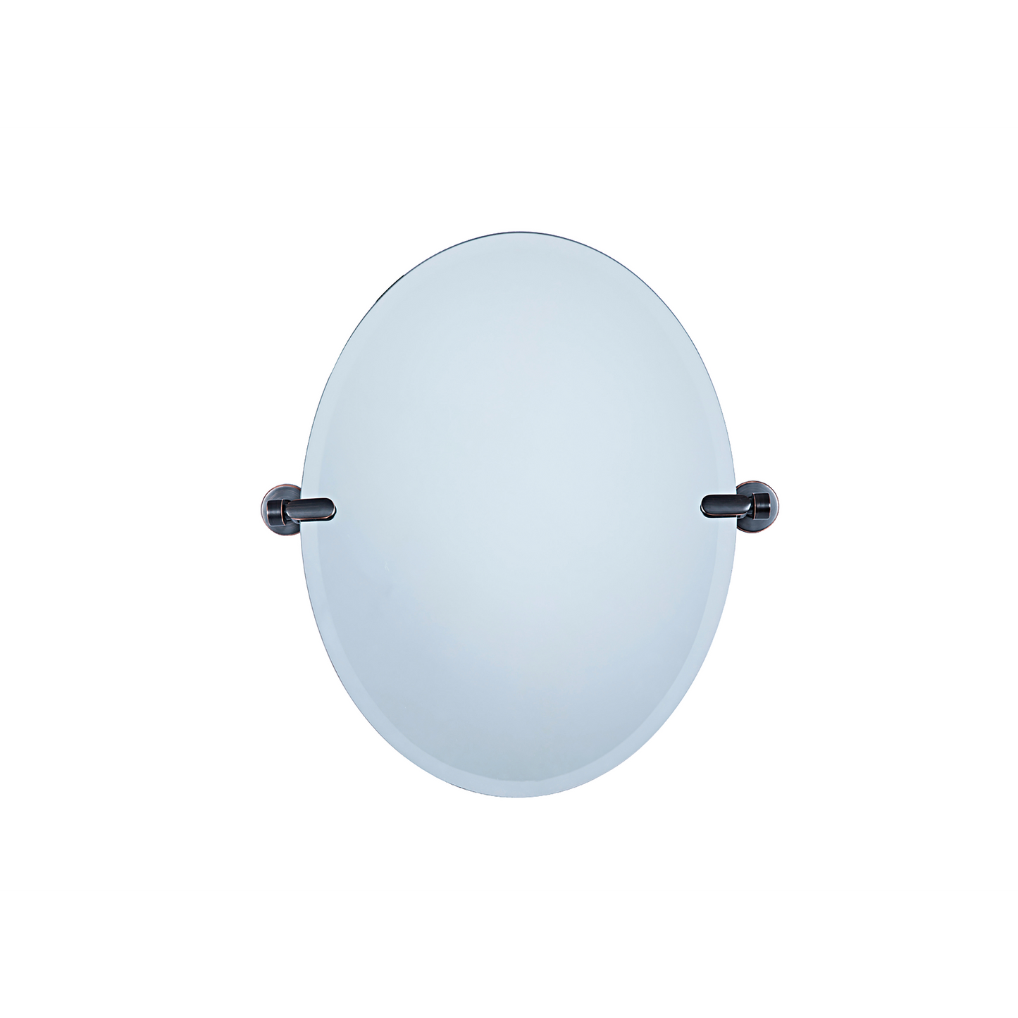 Dreamwerks 21" x 24" Oil-Rubbed Bronze Oval Frameless Pivot Mirror