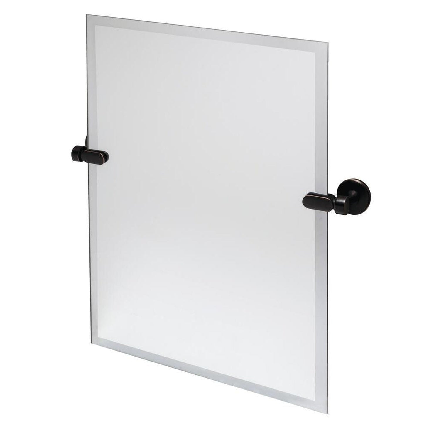 Dreamwerks 21" x 24" Oil-Rubbed Bronze Rectangular Frameless Pivot Mirror