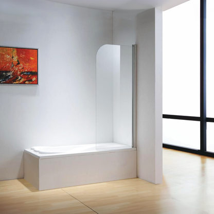 Dreamwerks 30" x 59" Chrome Clear Glass Frameless Pivot Tub Door