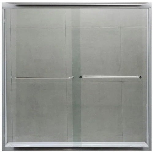 Dreamwerks 60" x 60" Polished Chrome Semi Framed Bypass Shower Door