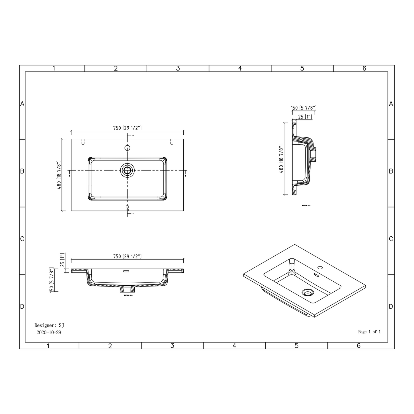 Duko Edi 30" Wooden Vanity Set With Black Single Basin and Drawer Cabinet Cement Gray