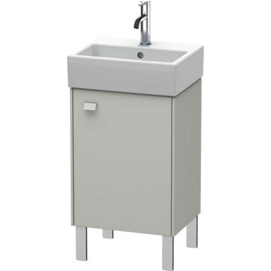 Duravit Brioso 17" x 22" x 13" Floor Standing Vanity Unit With Right Hinge One Door Cabinet in Concrete Grey Matt
