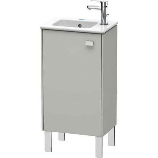 Duravit Brioso 17" x 27" x 11" Floor Standing Vanity Unit With Left Hinge One Door Cabinet in Concrete Grey Matt