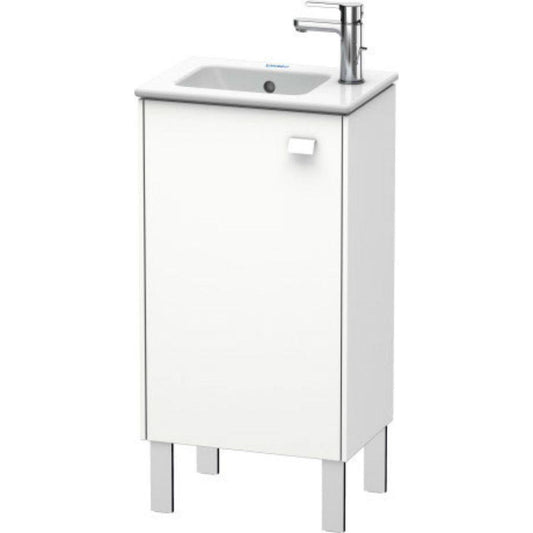 Duravit Brioso 17" x 27" x 11" Floor Standing Vanity Unit With Left Hinge One Door Cabinet in White Matt