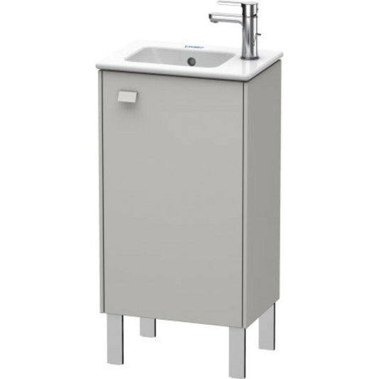 Duravit Brioso 17" x 27" x 11" Floor Standing Vanity Unit With Right Hinge One Door Cabinet in Concrete Grey Matt
