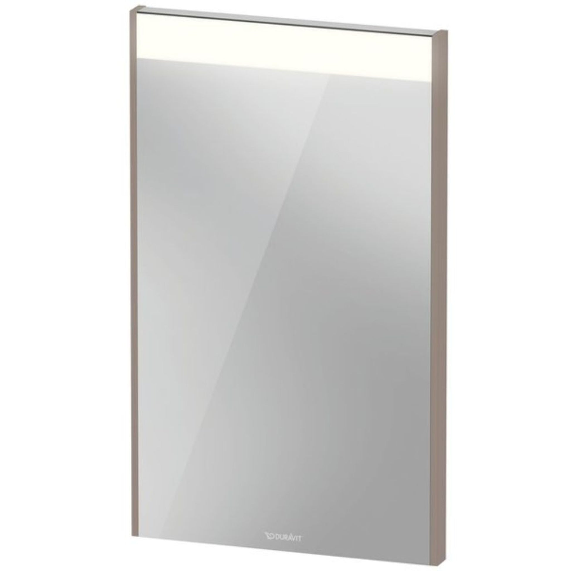 Duravit Brioso 17" x 28" x 2" Mirror With Lighting Basalt Matt