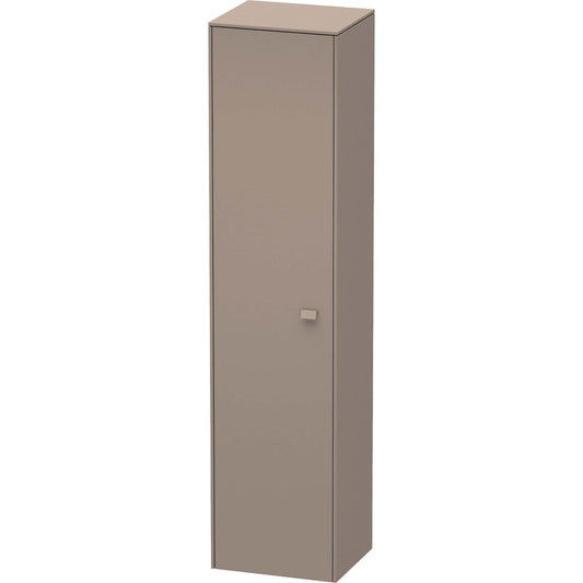 Duravit Brioso 17" x 70" x 14" Tall Cabinet With Left Door in Basalt Matt