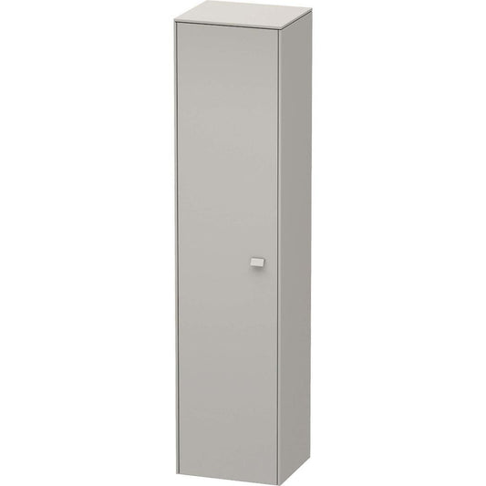 Duravit Brioso 17" x 70" x 14" Tall Cabinet With Left Door in Concrete Grey Matt