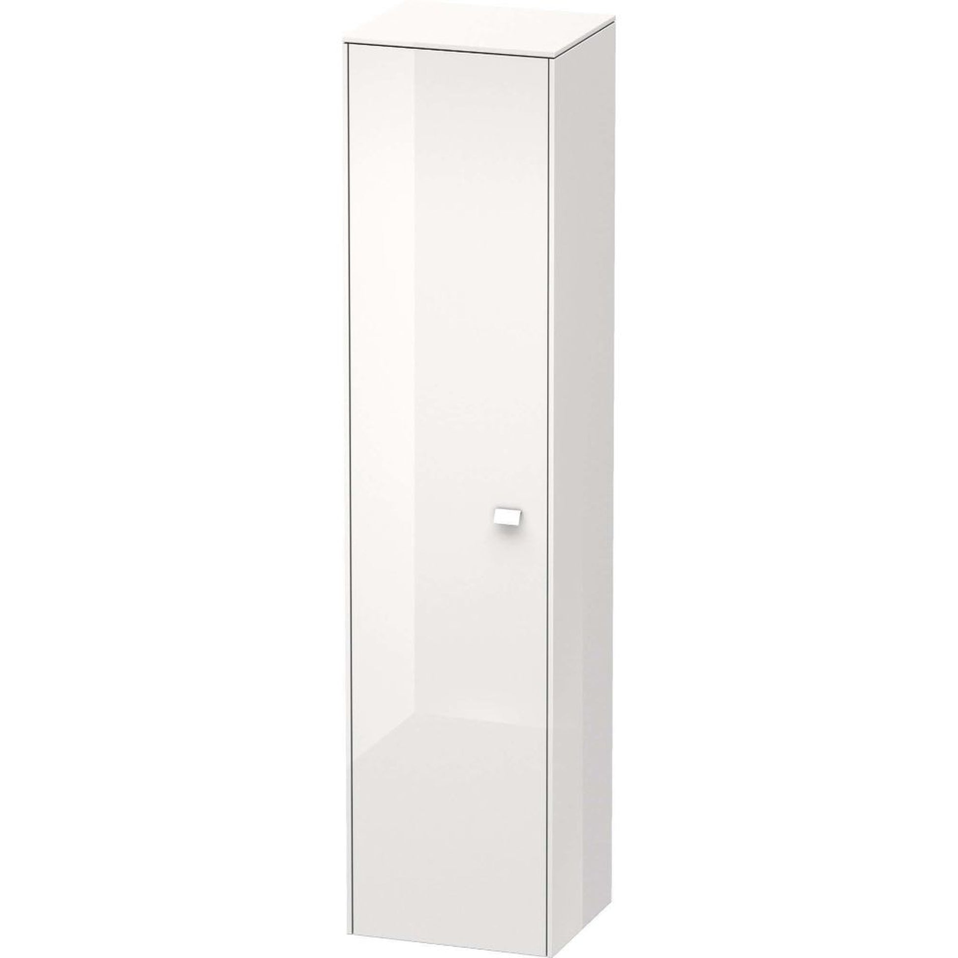Duravit Brioso 17" x 70" x 14" Tall Cabinet With Left Door in White High Gloss