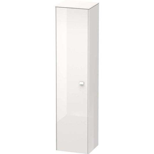 Duravit Brioso 17" x 70" x 14" Tall Cabinet With Left Door in White High Gloss