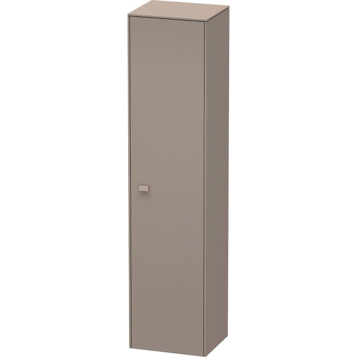 Duravit Brioso 17" x 70" x 14" Tall Cabinet With Right Door in Basalt Matt