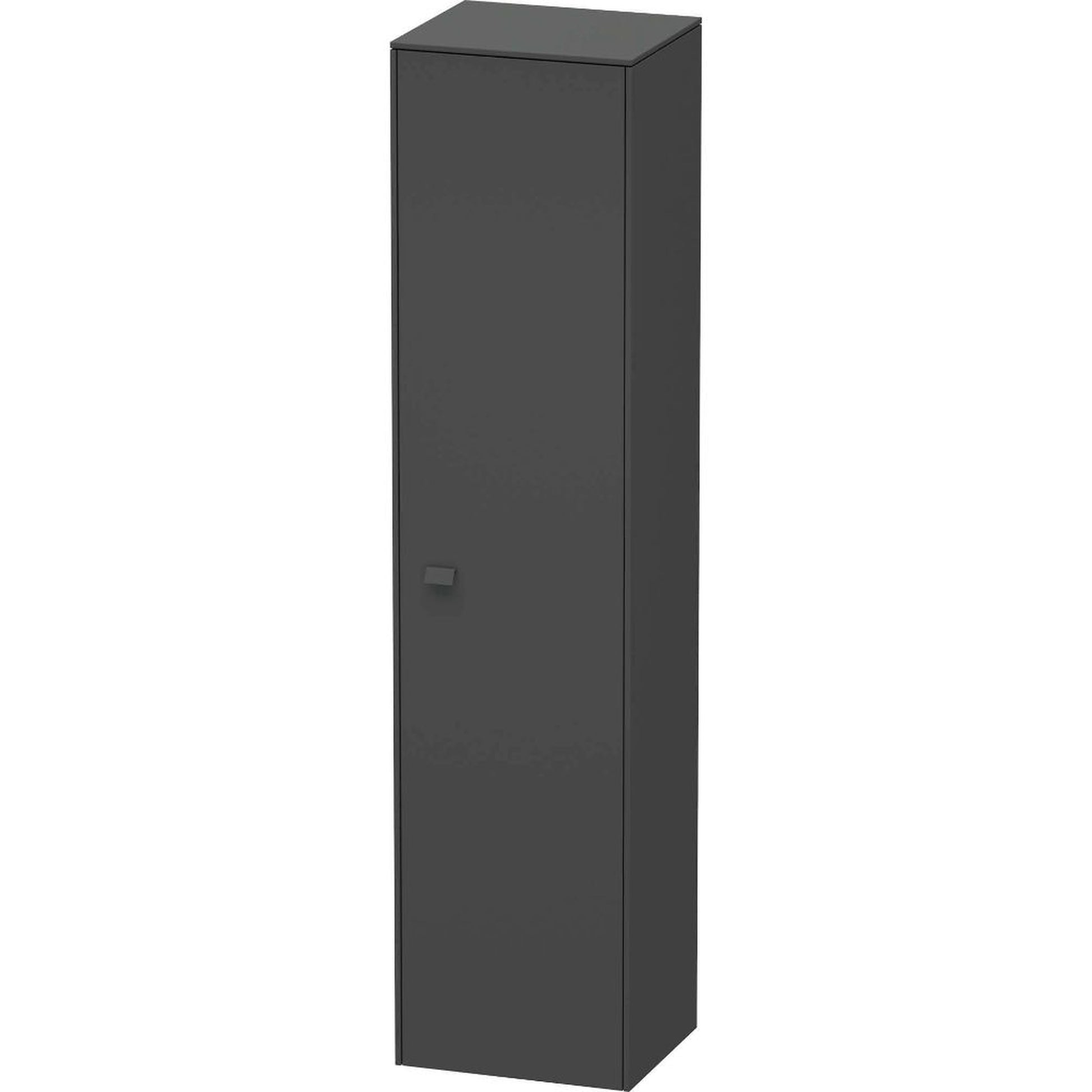 Duravit Brioso 17" x 70" x 14" Tall Cabinet With Right Door in Graphite Matt