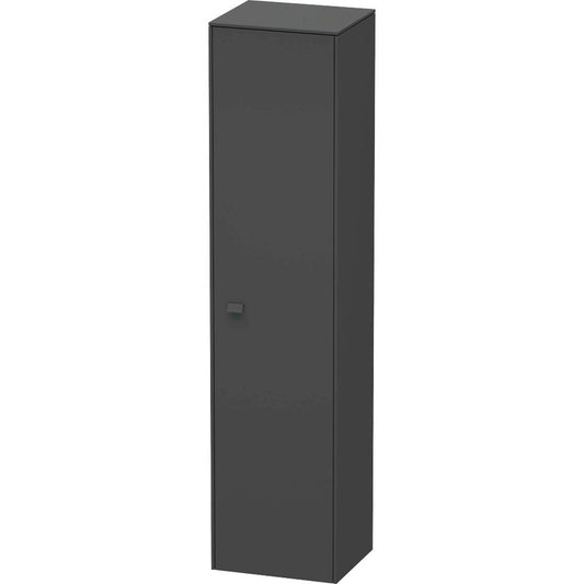 Duravit Brioso 17" x 70" x 14" Tall Cabinet With Right Door in Graphite Matt