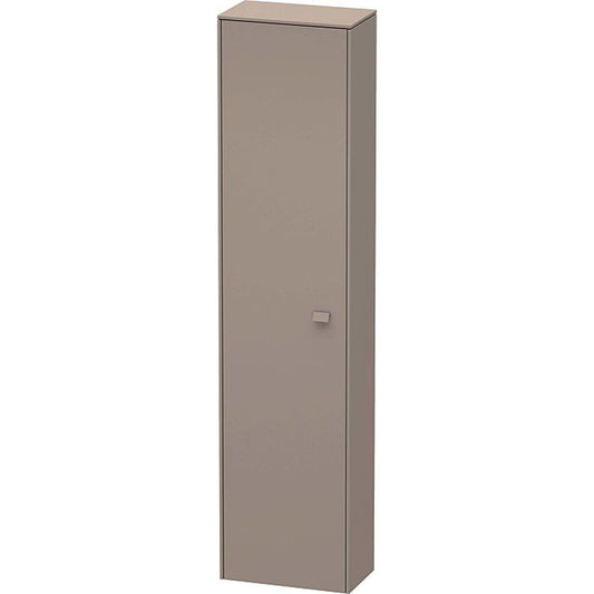 Duravit Brioso 17" x 70" x 9" Tall Cabinet With Left Door in Basalt Matt