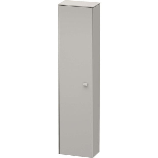Duravit Brioso 17" x 70" x 9" Tall Cabinet With Left Door in Concrete Grey Matt