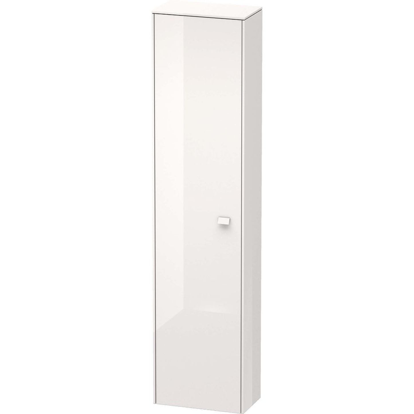Duravit Brioso 17" x 70" x 9" Tall Cabinet With Left Door in White High Gloss