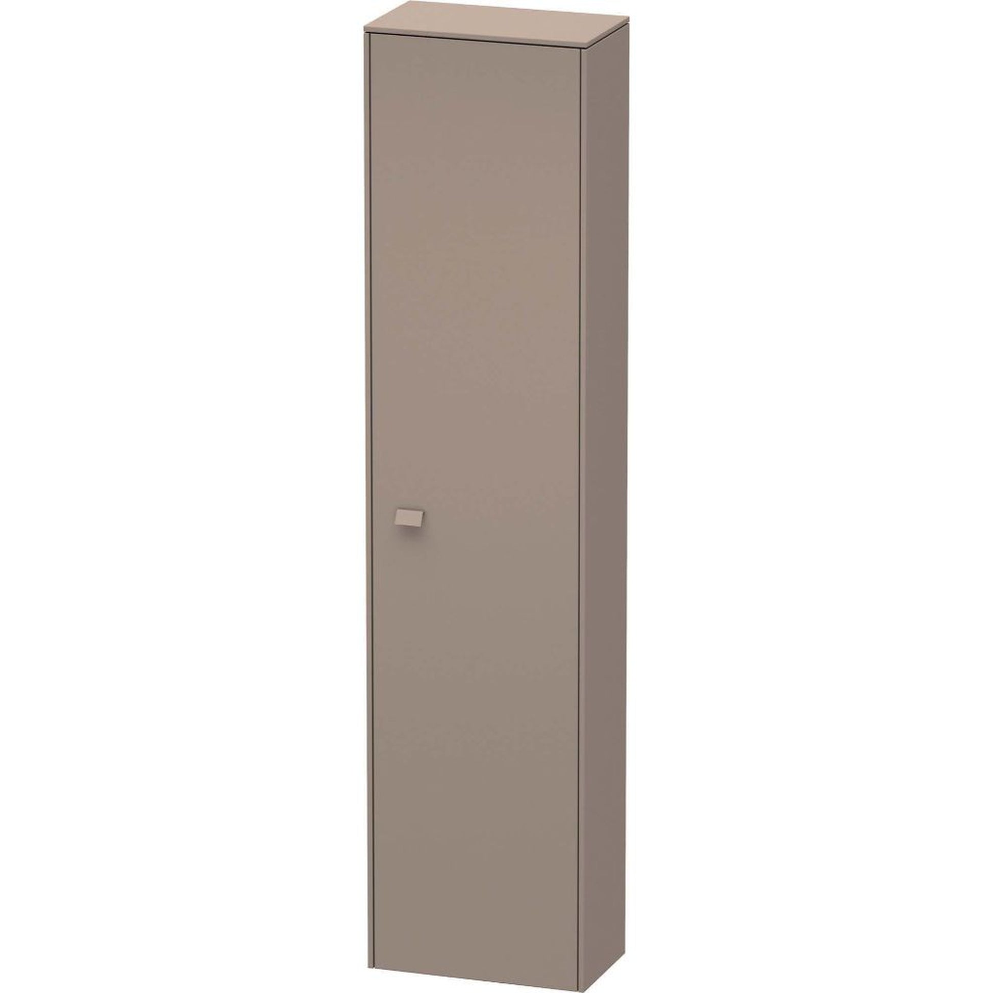 Duravit Brioso 17" x 70" x 9" Tall Cabinet With Right Door in Basalt Matt