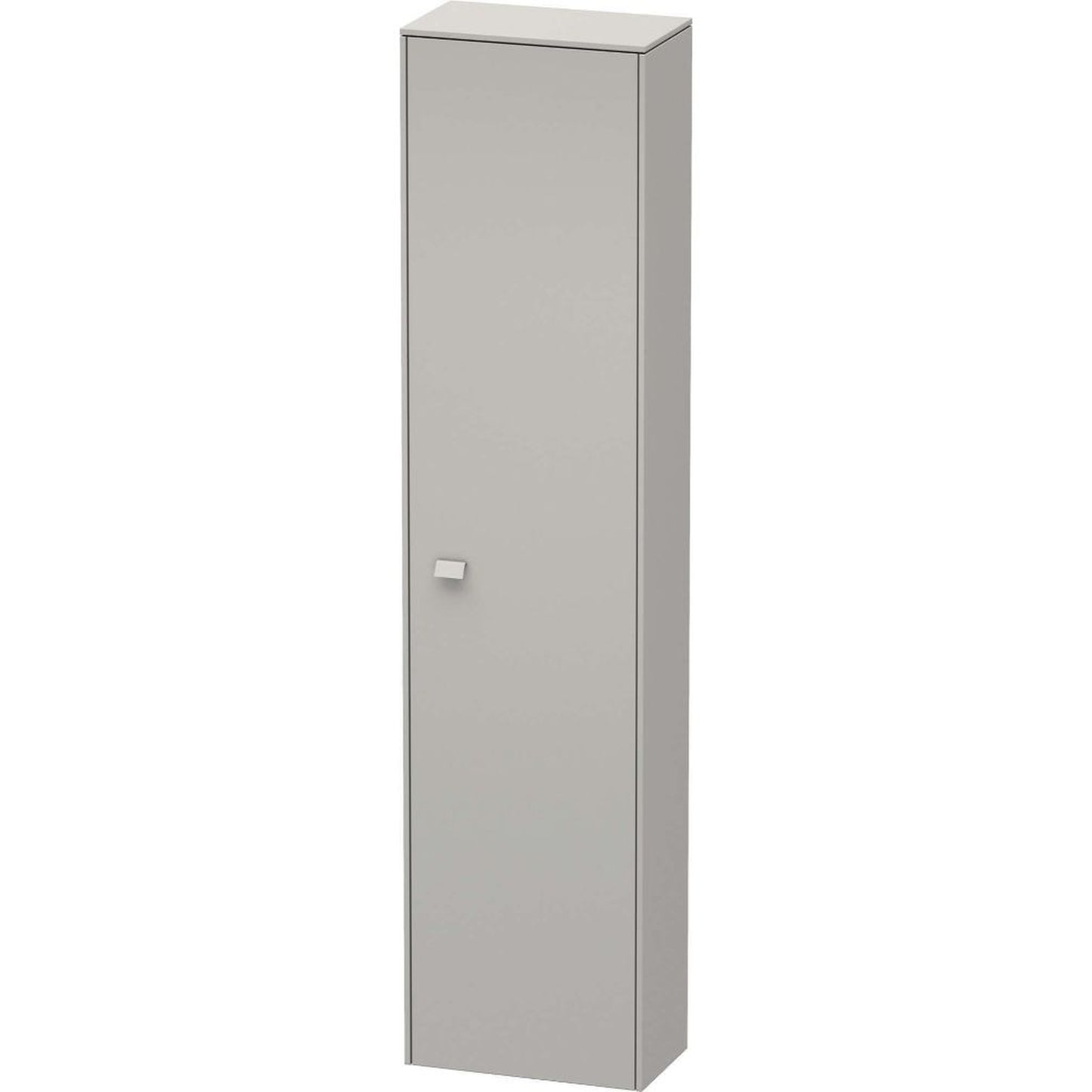Duravit Brioso 17" x 70" x 9" Tall Cabinet With Right Door in Concrete Grey Matt
