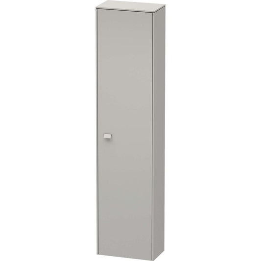 Duravit Brioso 17" x 70" x 9" Tall Cabinet With Right Door in Concrete Grey Matt