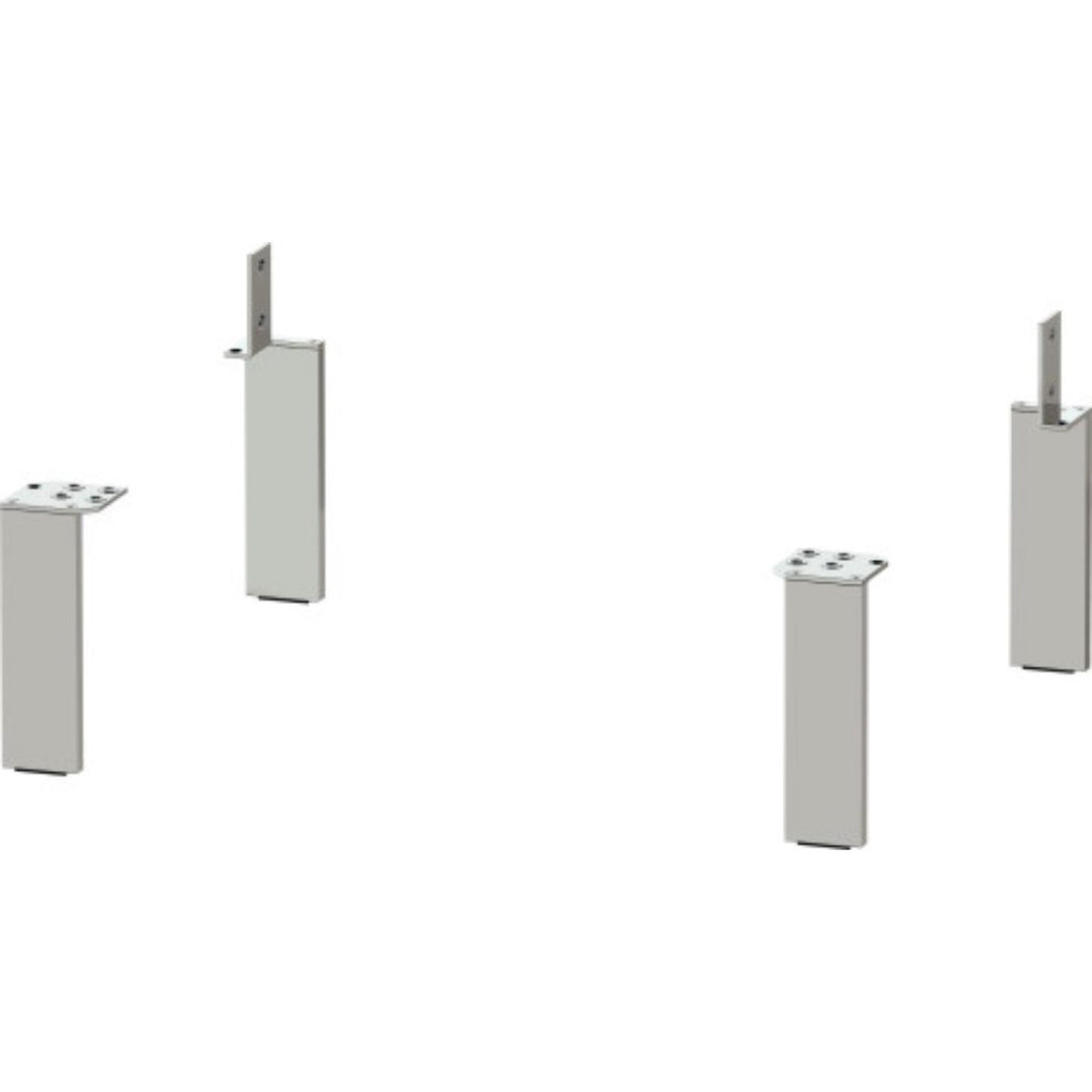 Duravit Brioso 2" x 6" Leg Lacquered 4-Pieces Concrete Grey Matt