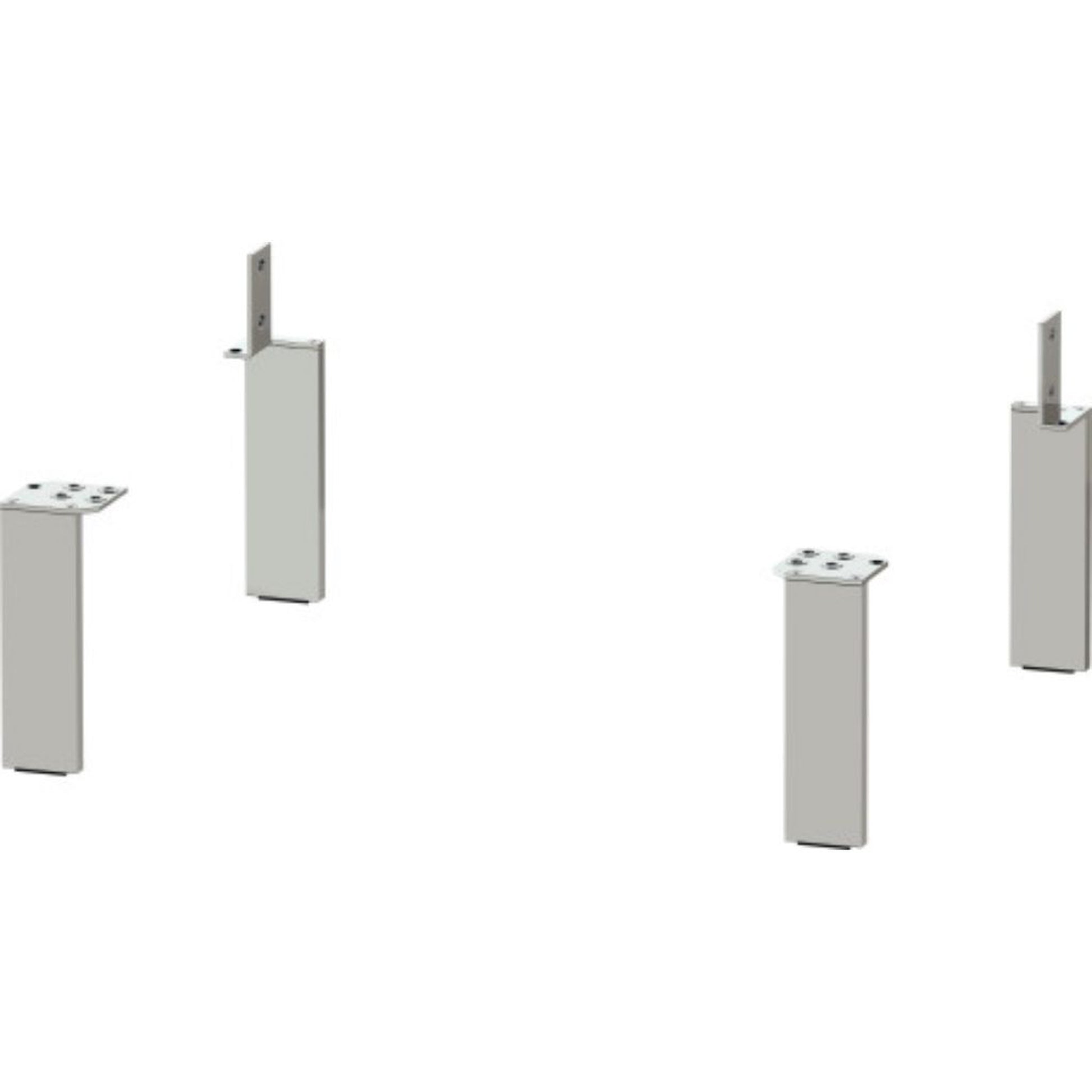 Duravit Brioso 2" x 6" Leg Lacquered 4-Pieces Concrete Grey Matt