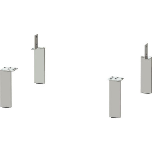 Duravit Brioso 2" x 6" Leg Lacquered 4-Pieces Concrete Grey Matt