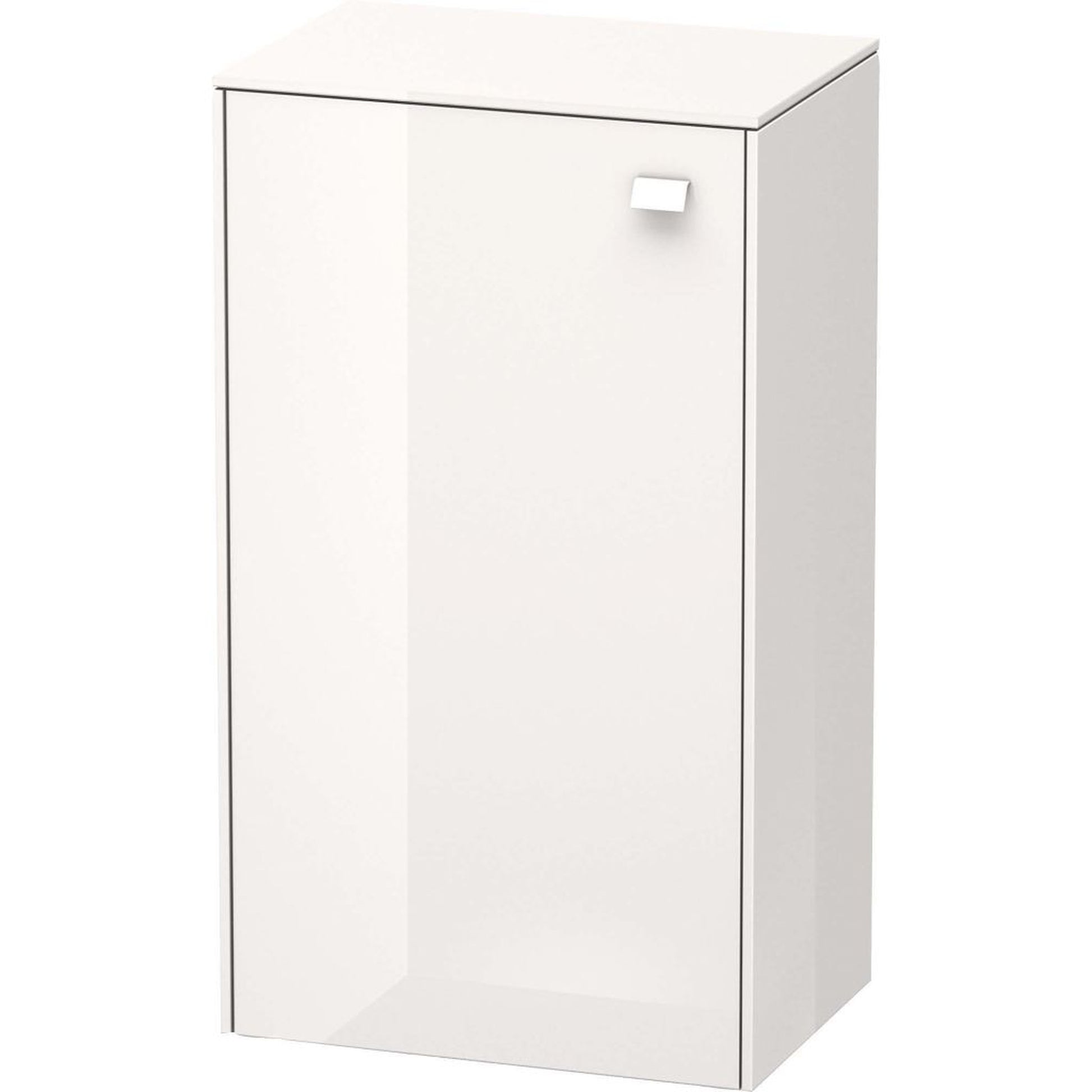 Duravit Brioso 20" x 36" x 14" Semi Tall Cabinet With Left Door in White High Gloss