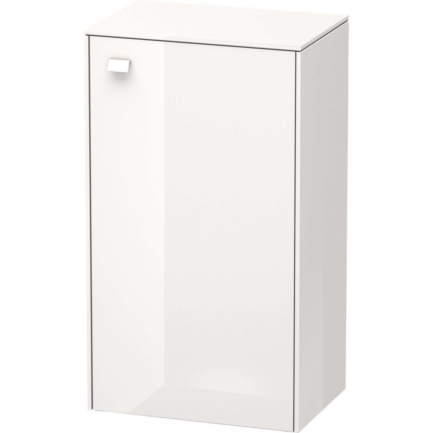 Duravit Brioso 20" x 36" x 14" Semi Tall Cabinet With Right Door in White High Gloss