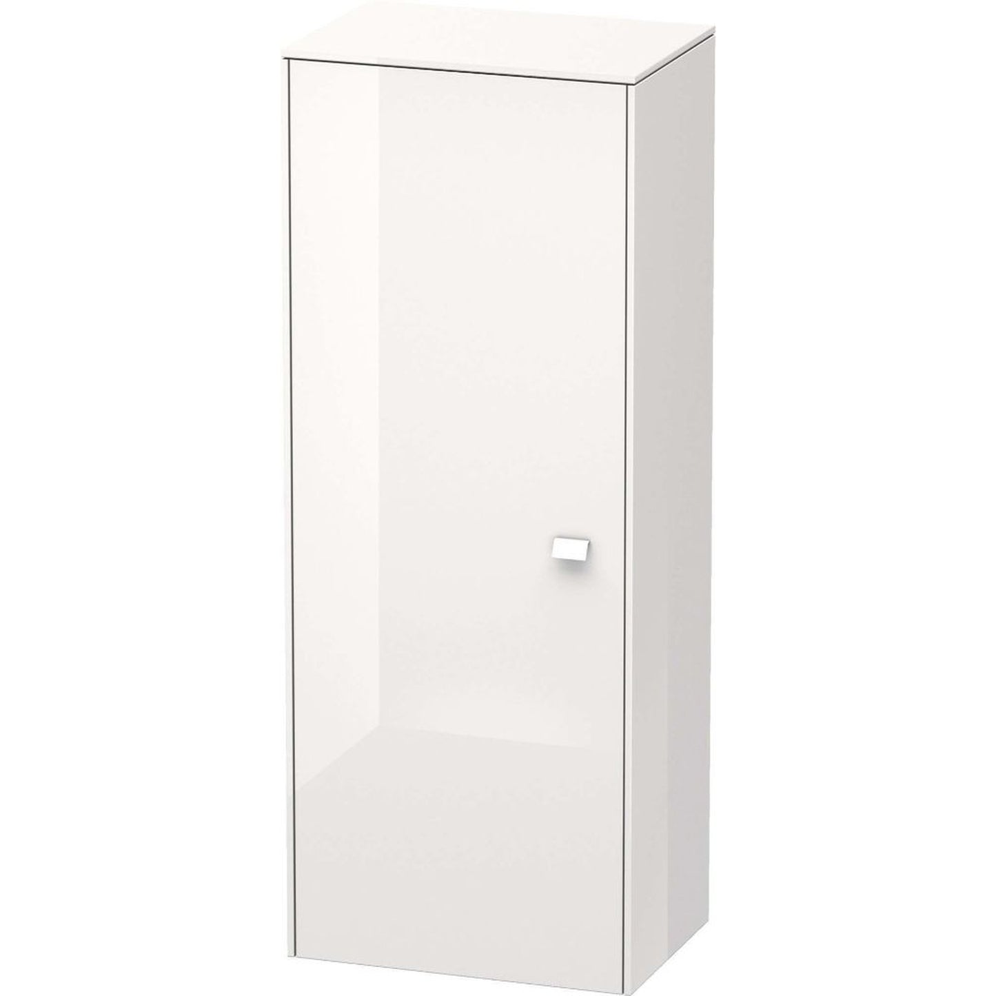 Duravit Brioso 20" x 52" x 14" Semi Tall Cabinet With Left Door in White High Gloss