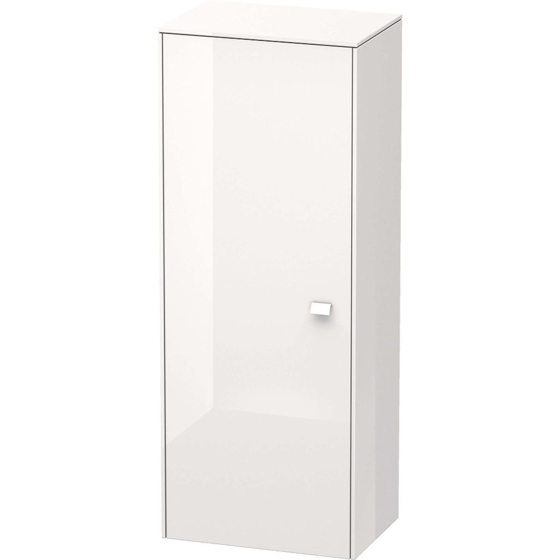 Duravit Brioso 20" x 52" x 14" Semi Tall Cabinet With Left Door in White High Gloss