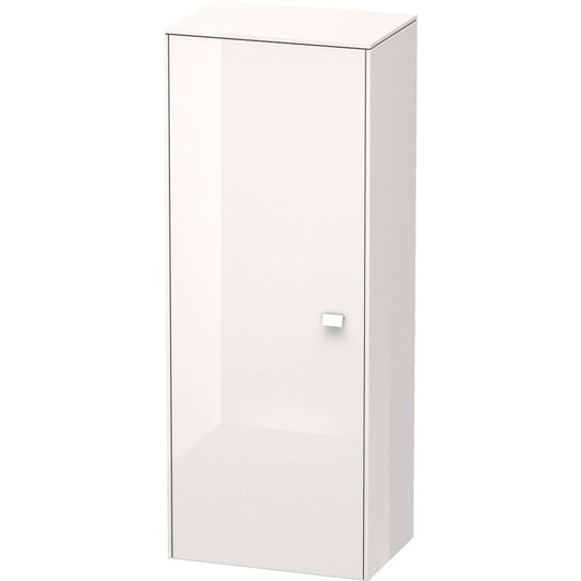 Duravit Brioso 20" x 52" x 14" Semi Tall Cabinet With Left Door in White High Gloss