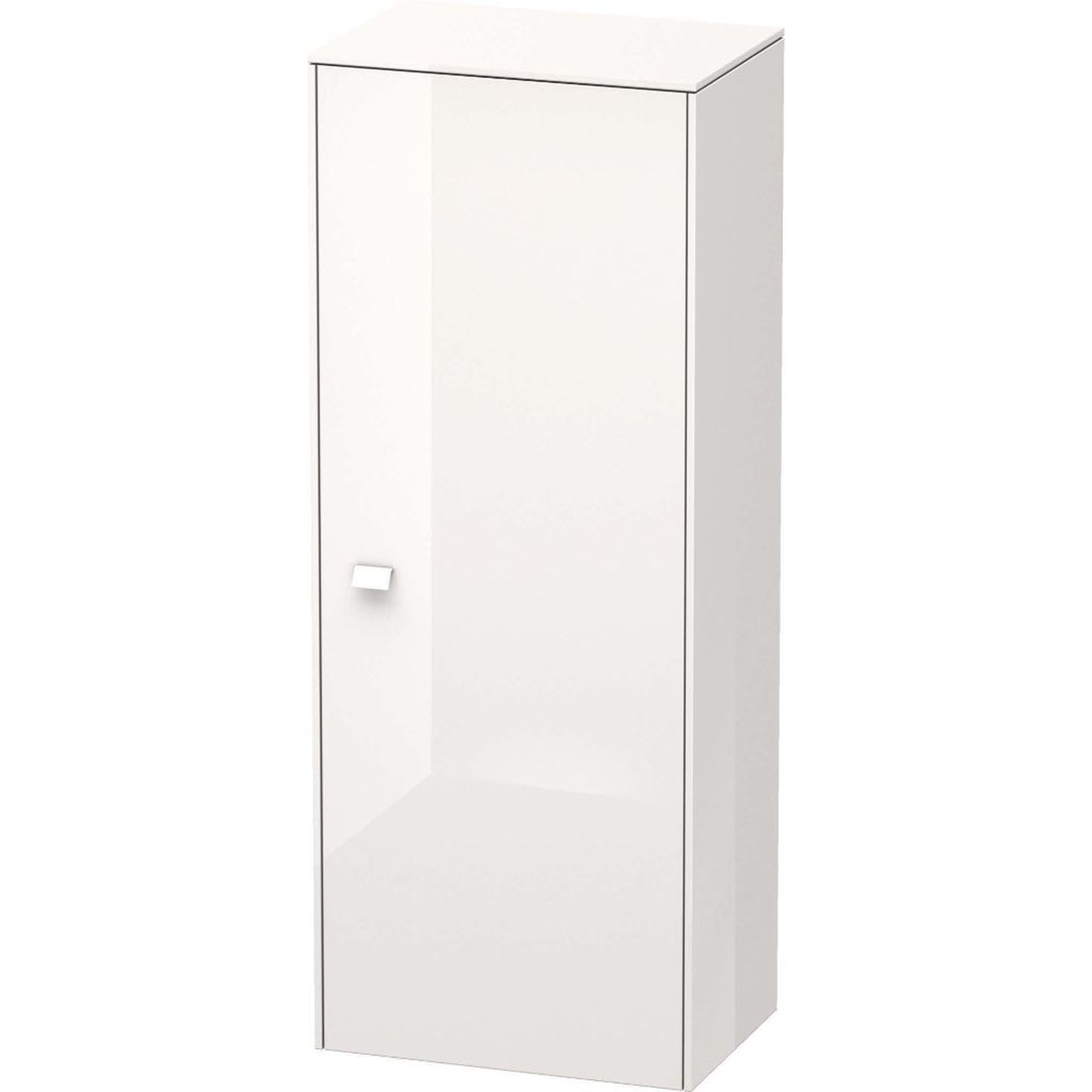 Duravit Brioso 20" x 52" x 14" Semi Tall Cabinet With Right Door in White High Gloss