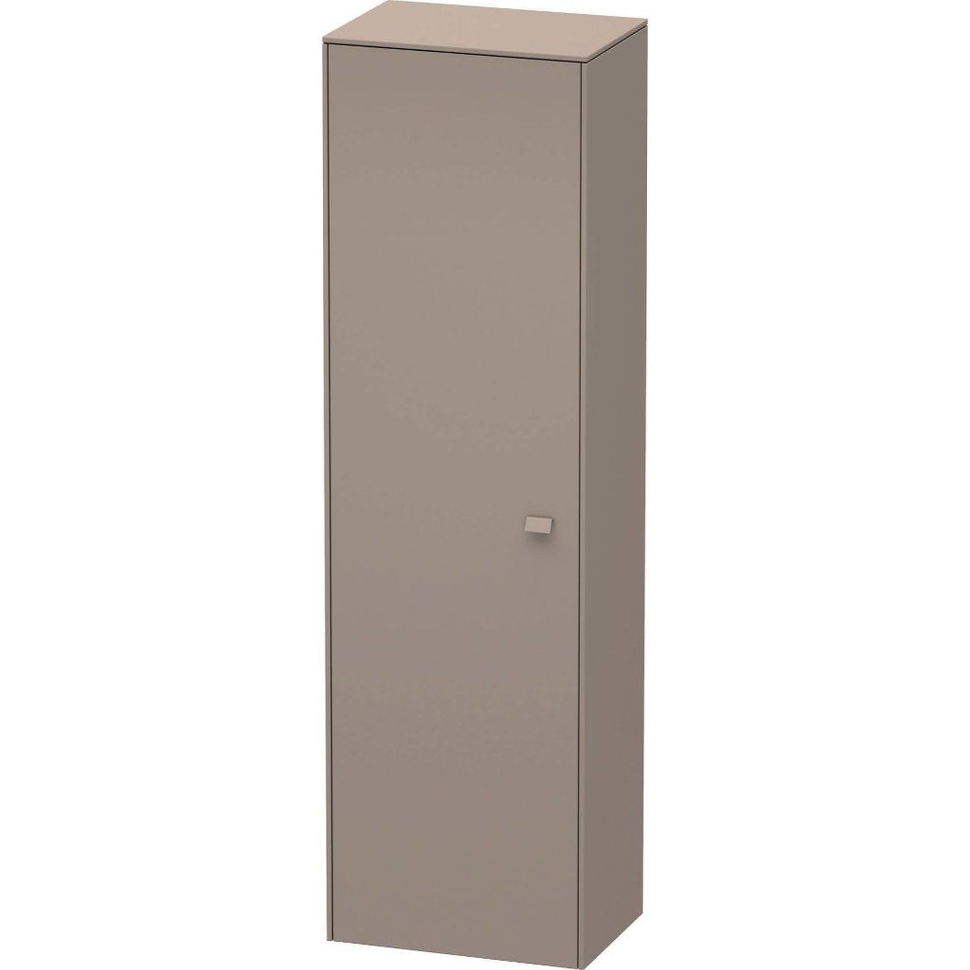 Duravit Brioso 20" x 70" x 14" Tall Cabinet With Left Door in Basalt Matt