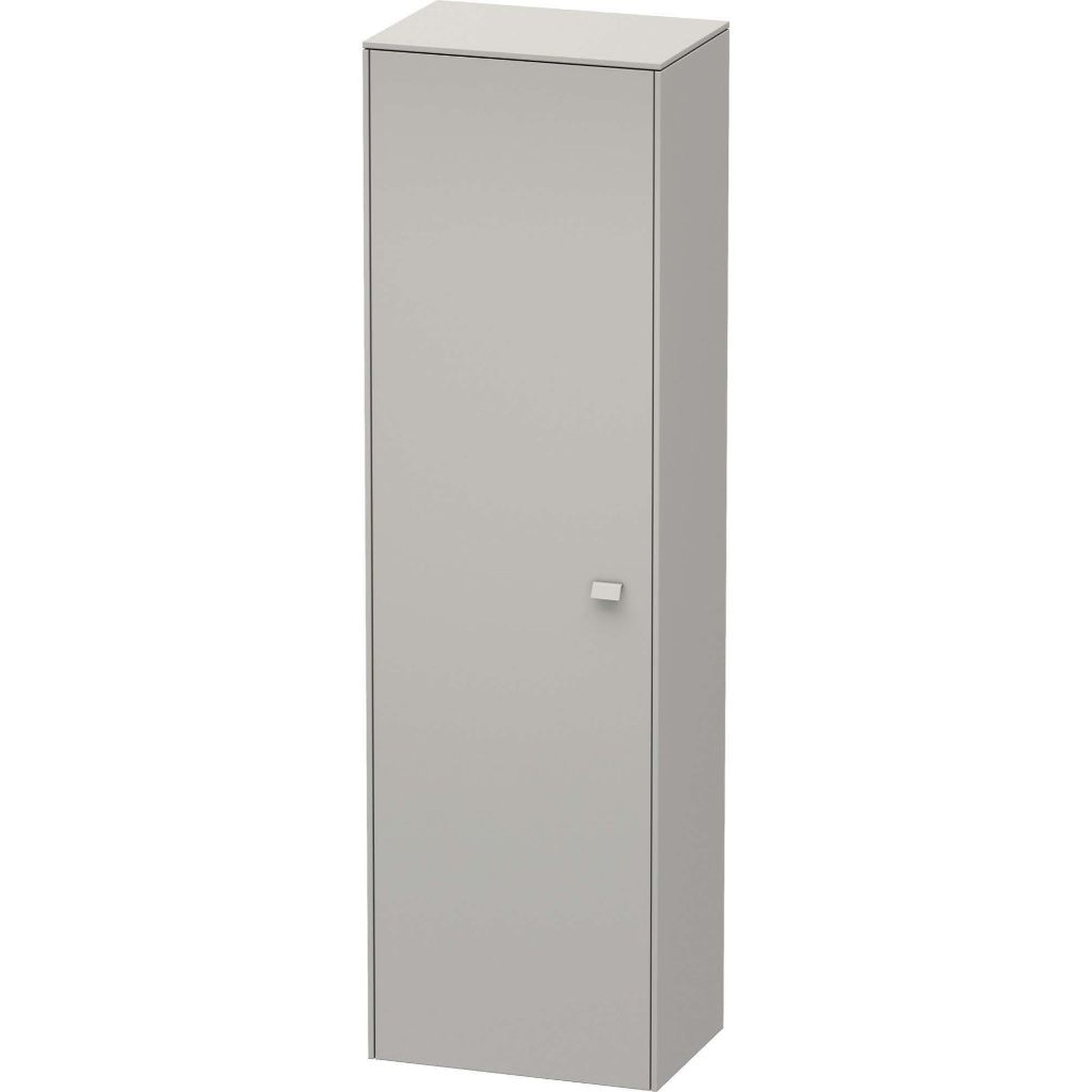 Duravit Brioso 20" x 70" x 14" Tall Cabinet With Left Door in Concrete Grey Matt