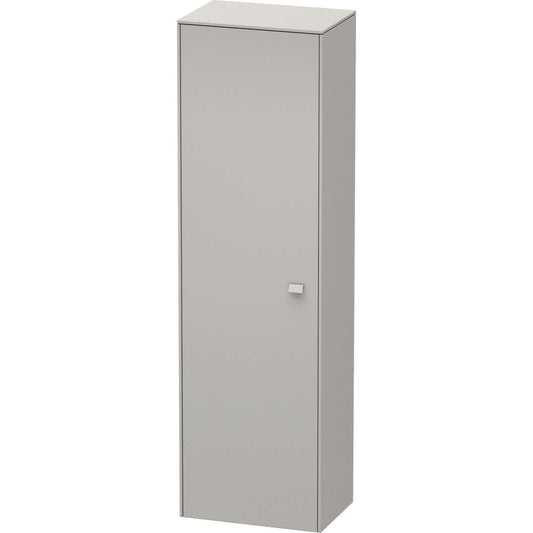 Duravit Brioso 20" x 70" x 14" Tall Cabinet With Left Door in Concrete Grey Matt
