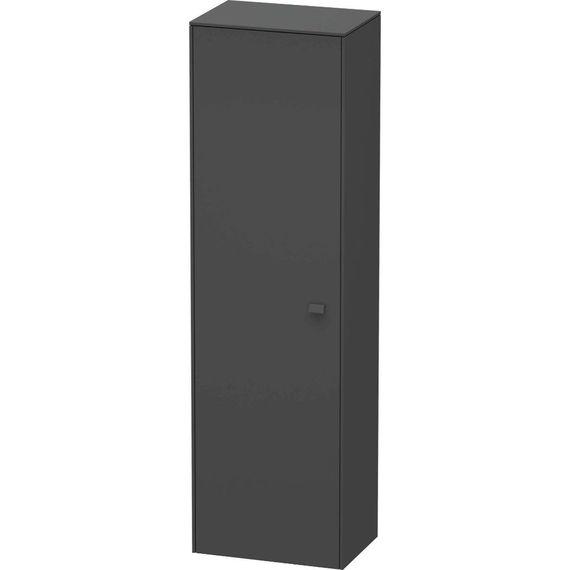 Duravit Brioso 20" x 70" x 14" Tall Cabinet With Left Door in Graphite Matt