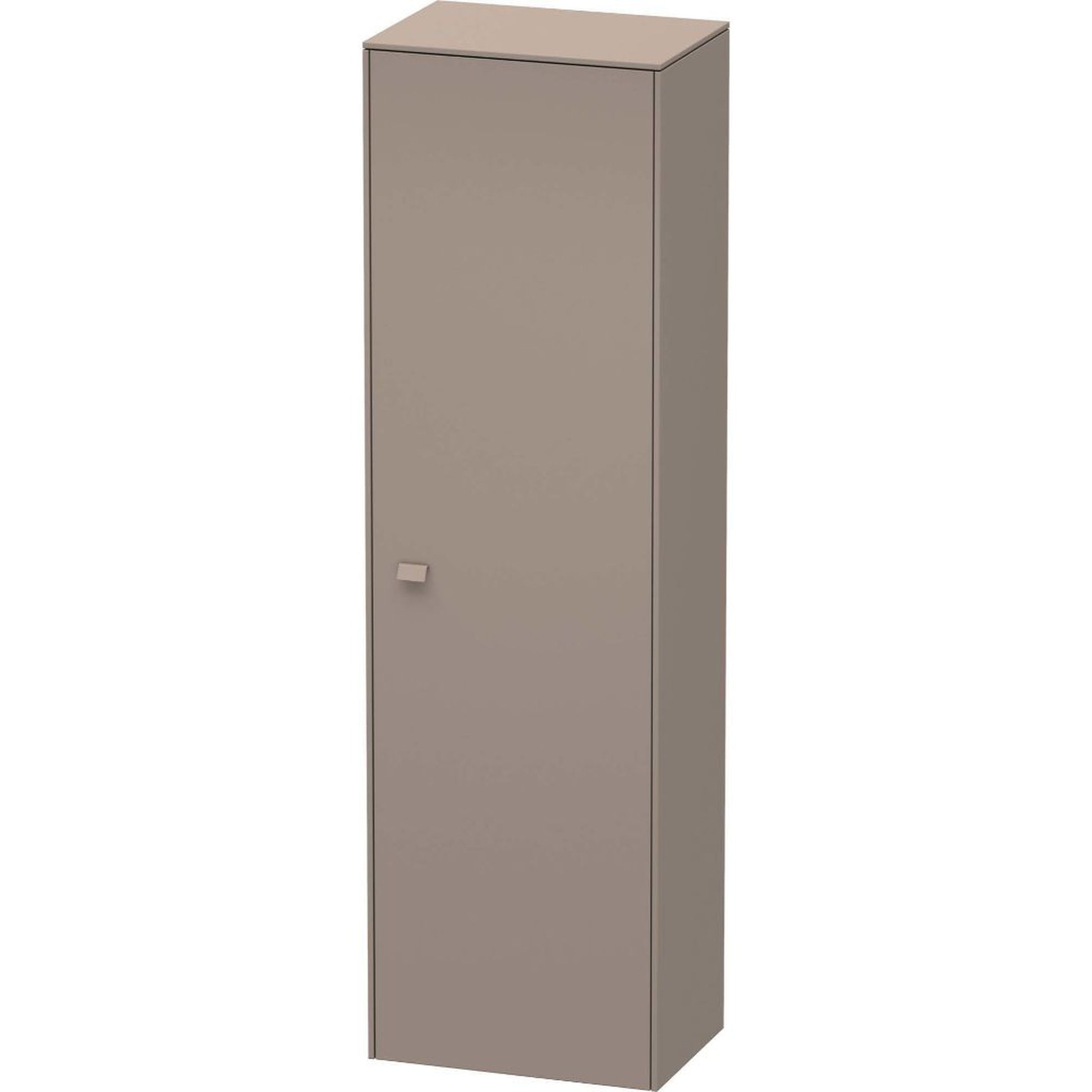Duravit Brioso 20" x 70" x 14" Tall Cabinet With Right Door in Basalt Matt