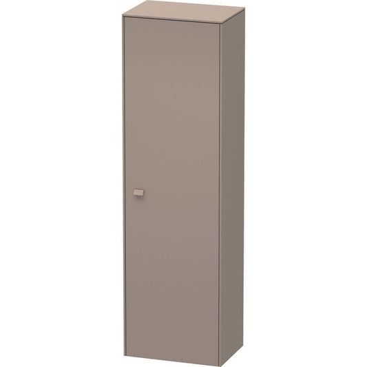 Duravit Brioso 20" x 70" x 14" Tall Cabinet With Right Door in Basalt Matt