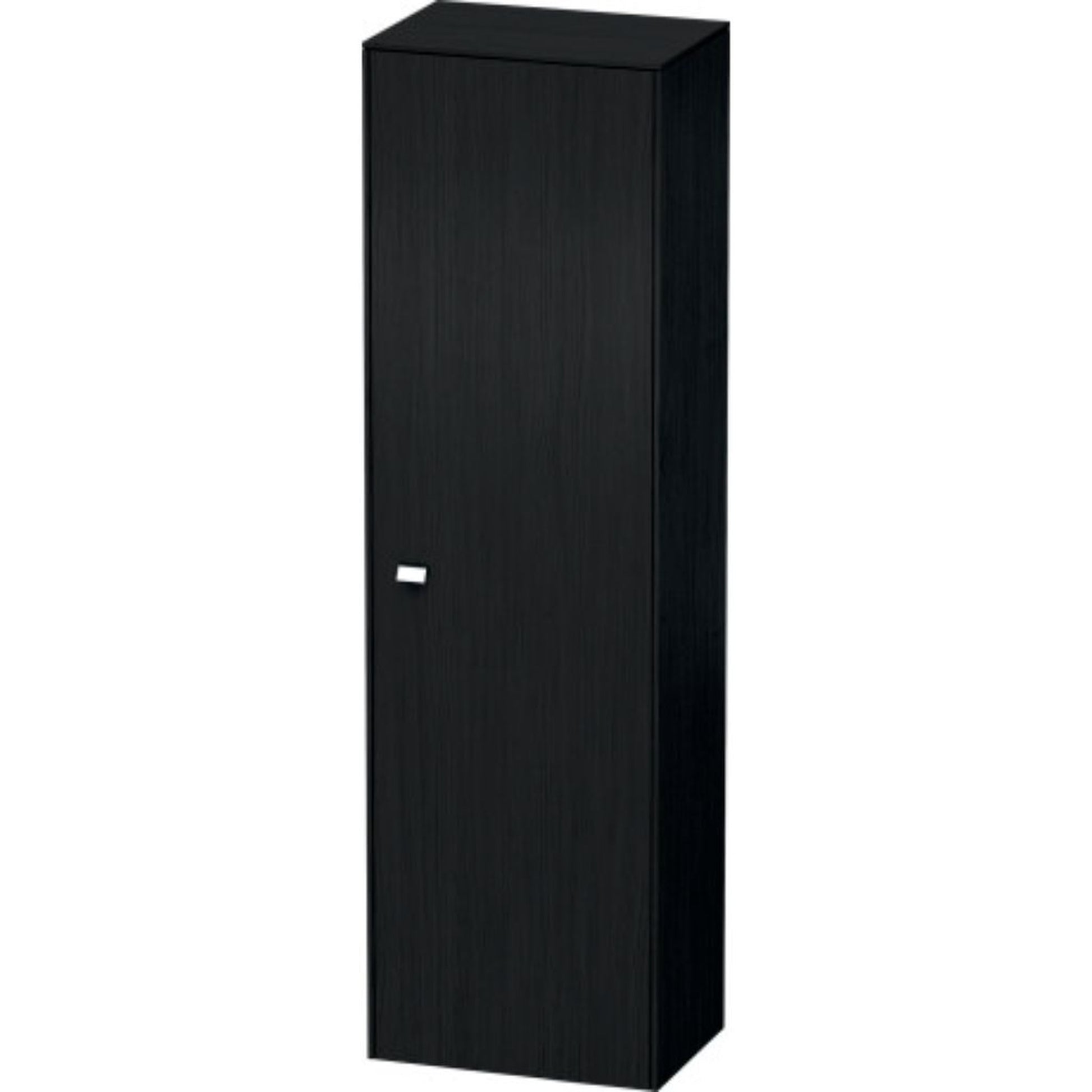 Duravit Brioso 20" x 70" x 14" Tall Cabinet With Right Door in Black Oak and Chrome Handle