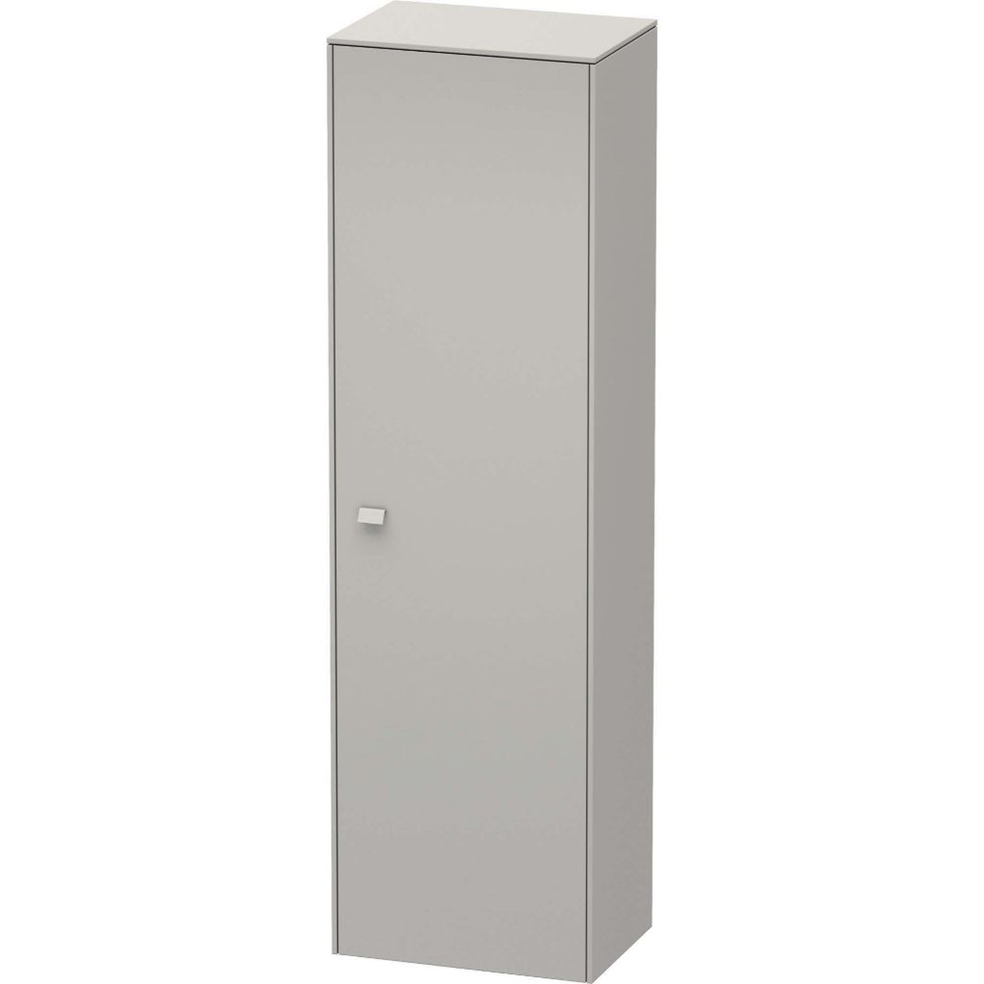 Duravit Brioso 20" x 70" x 14" Tall Cabinet With Right Door in Concrete Grey Matt