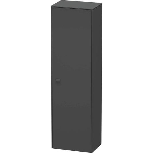 Duravit Brioso 20" x 70" x 14" Tall Cabinet With Right Door in Graphite Matt