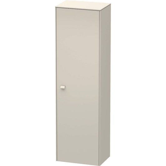 Duravit Brioso 20" x 70" x 14" Tall Cabinet With Right Door in Taupe