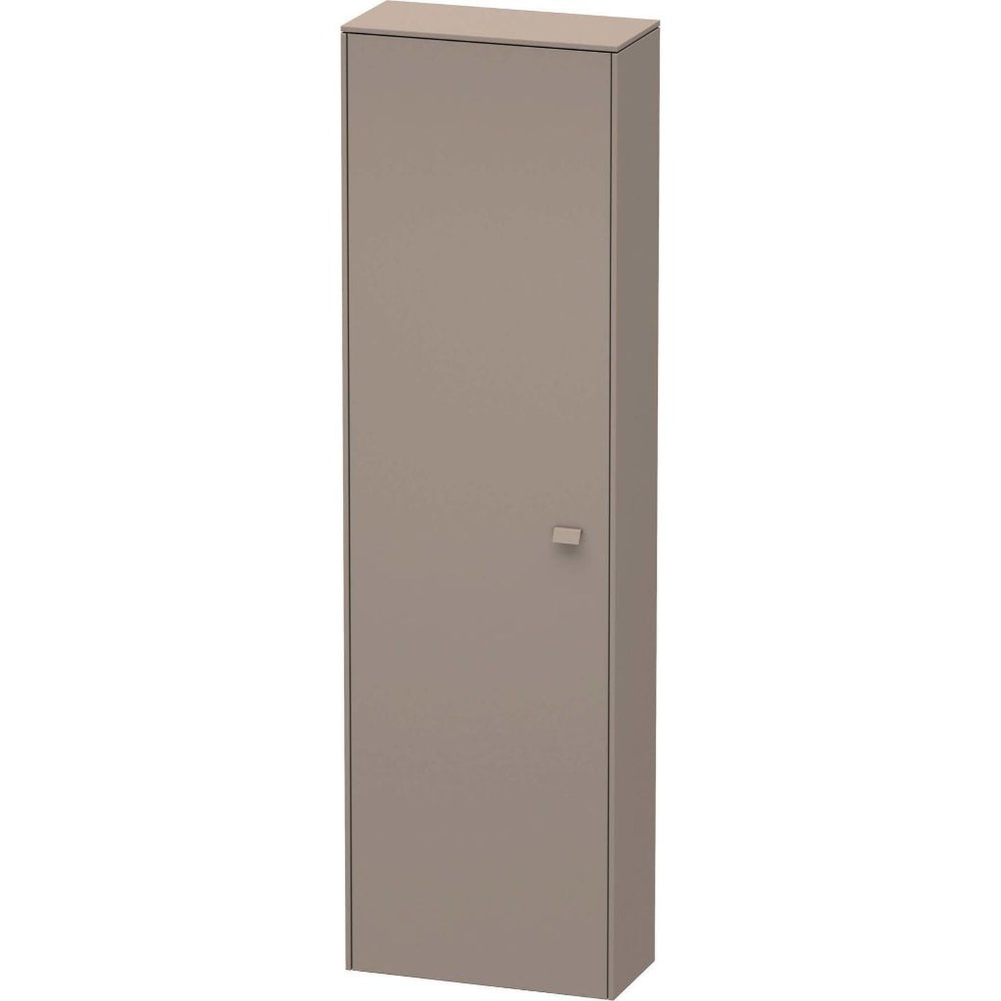 Duravit Brioso 20" x 70" x 9" Tall Cabinet With Left Door in Basalt Matt