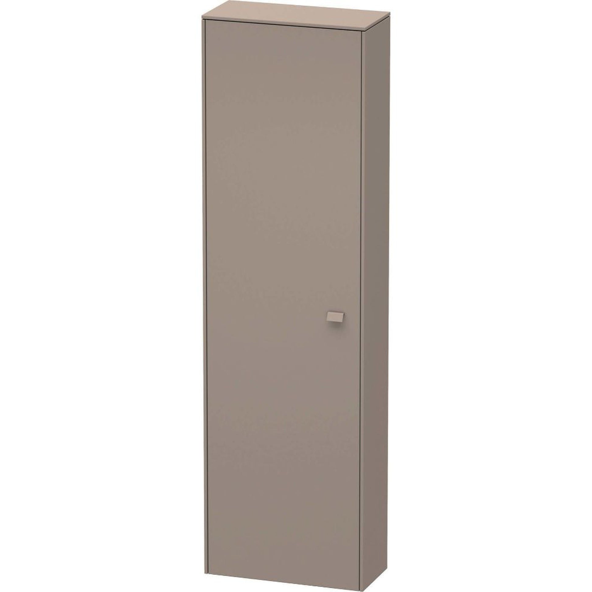 Duravit Brioso 20" x 70" x 9" Tall Cabinet With Left Door in Basalt Matt