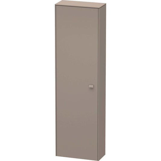 Duravit Brioso 20" x 70" x 9" Tall Cabinet With Left Door in Basalt Matt