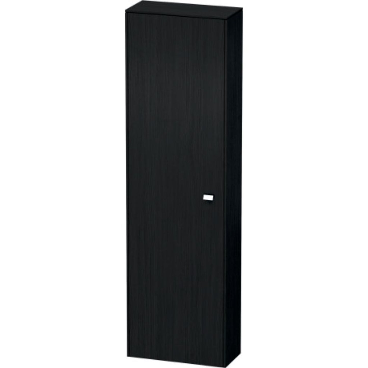 Duravit Brioso 20" x 70" x 9" Tall Cabinet With Left Door in Black Oak and Chrome Handle