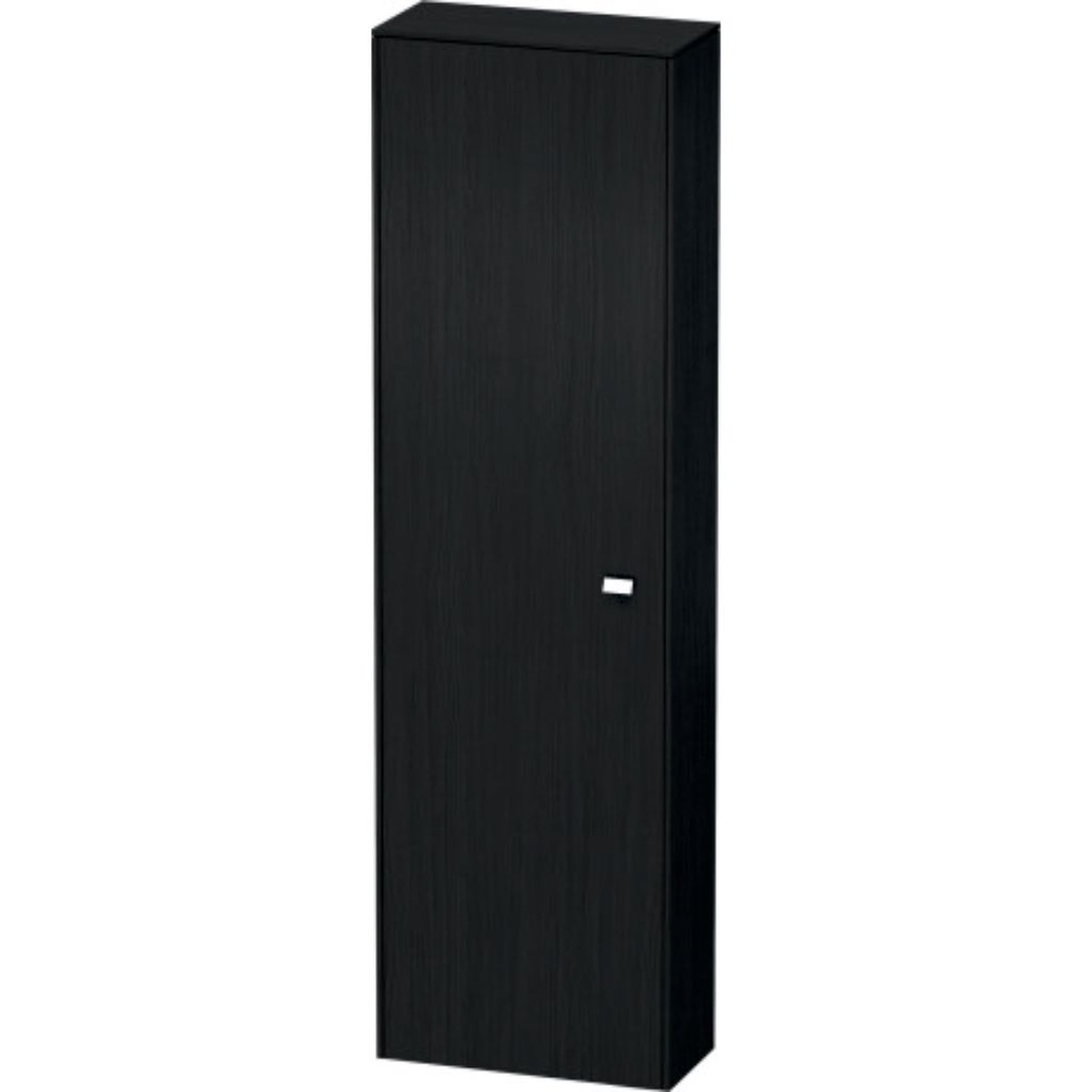 Duravit Brioso 20" x 70" x 9" Tall Cabinet With Left Door in Black Oak and Chrome Handle